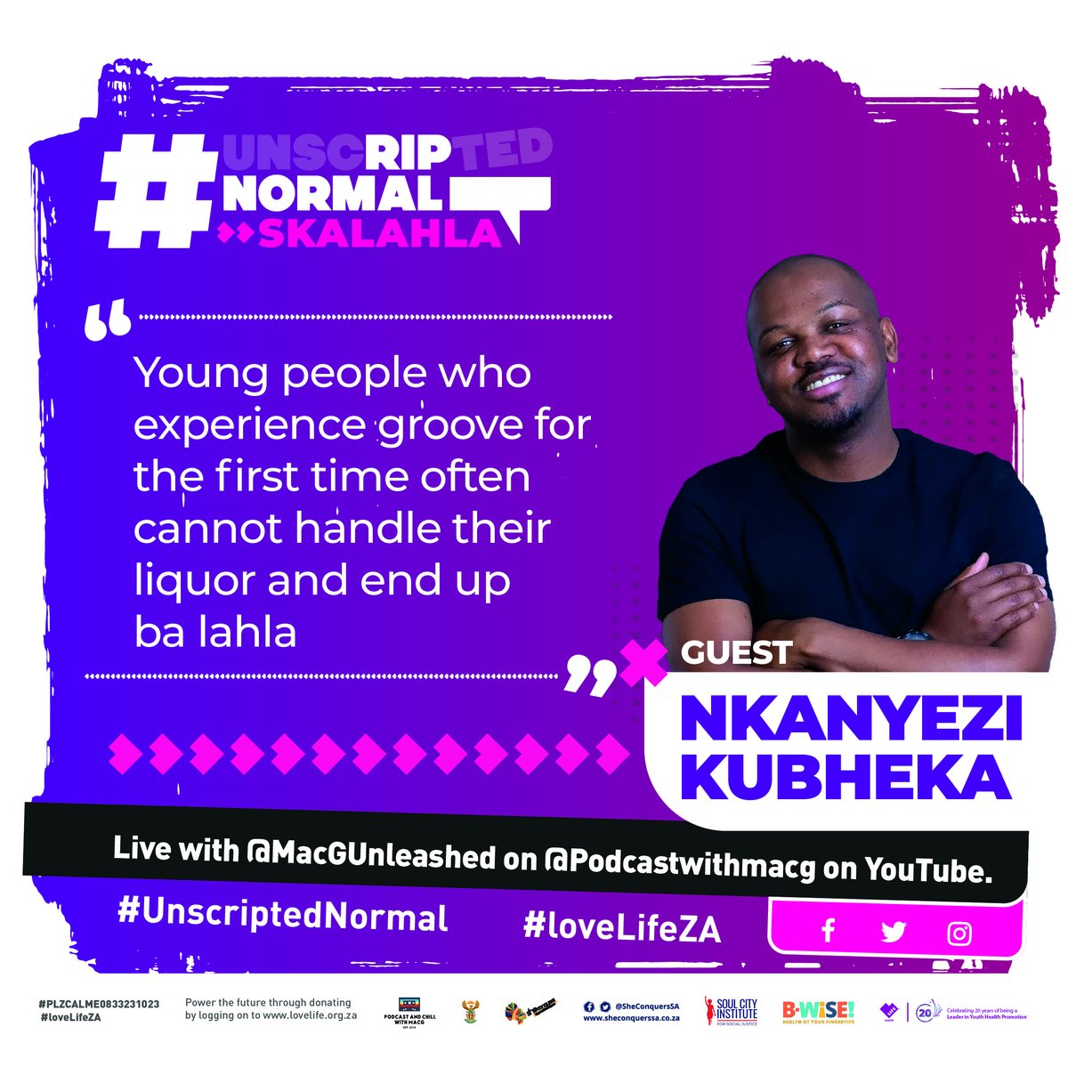 loveLifeNGO's tweet photo. Fam It's okay to experience new things when you are young, what matters the most is that you should be seeking help from the relevant parties. 
You can check out the @HealthZA  youth zones or send a PLZ CAL ME to 083 323 1023 &amp; we will call you.📞

We got you🙌
#UnscriptedNormal https://t.co/OM6LPGDioW