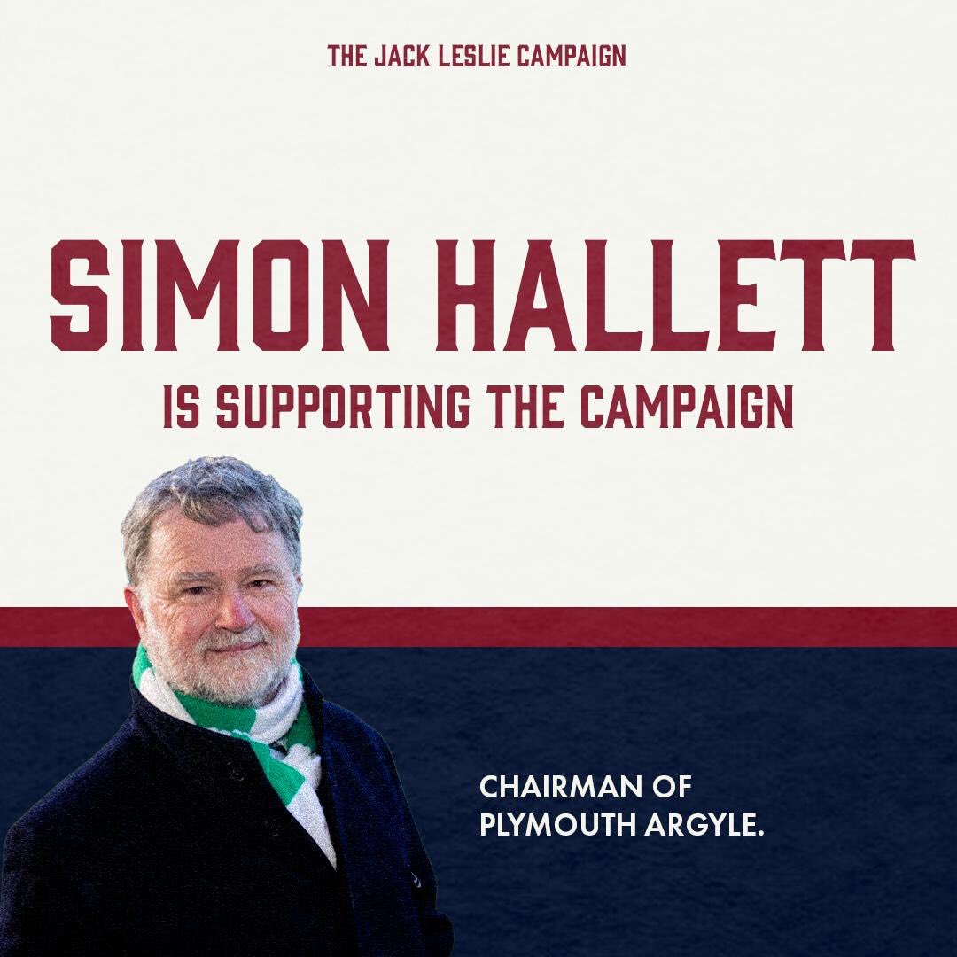 Argyle club chairman  @SimonHallett supports the campaign!  https://twitter.com/simonhallett/status/1289134284343844869?s=21  https://twitter.com/simonhallett/status/1289134284343844869