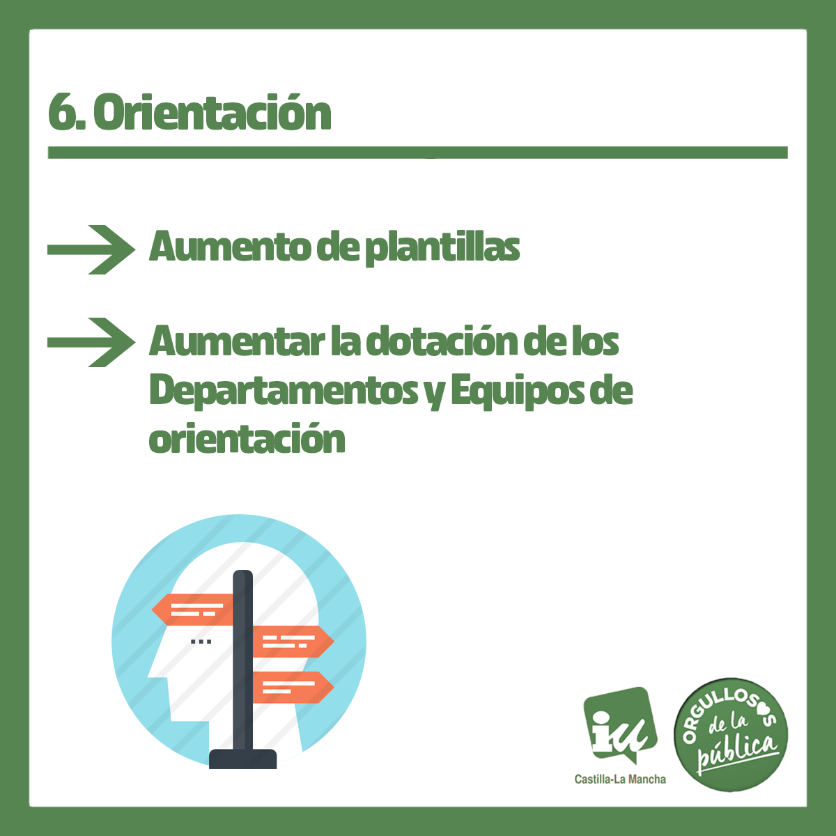 iuclm's tweet photo. 6⃣ La mayoría de valoraciones psicopedagógicas se han quedado sin hacer y no se podrán realizar por falta de personal y tiempo. 

Esto va a suponer una carga adicional de trabajo que implica más personal en los Departamentos y Equipos de Orientación.

#CursoEscolarCLM https://t.co/mVAEjF8Z4G