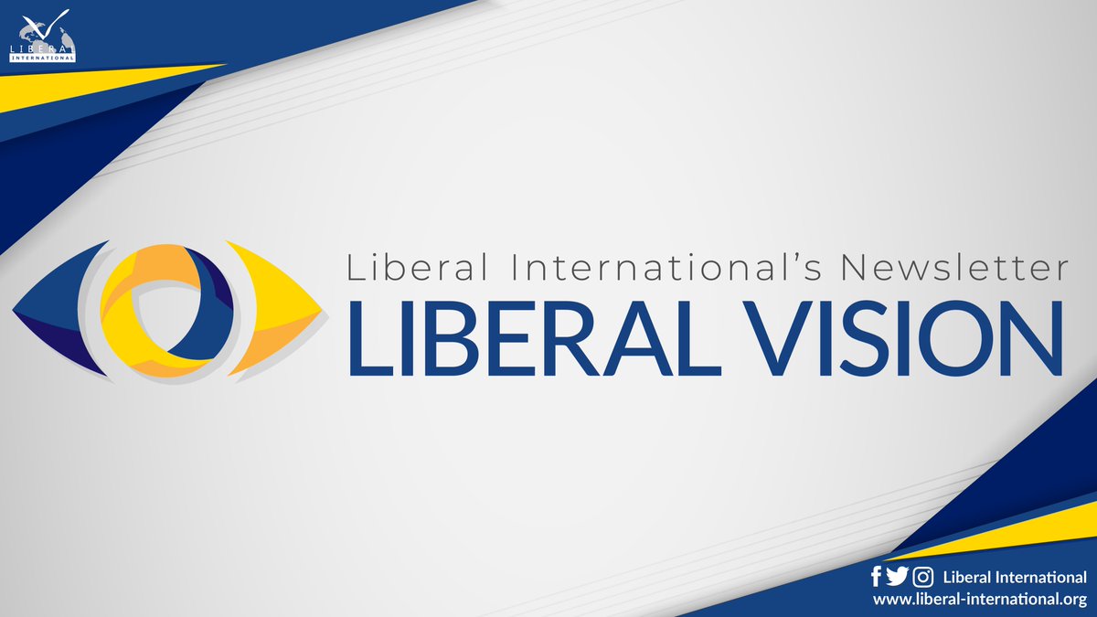 liberalinternat's tweet photo. The 14th issue of our Liberal Vision newsletter is out! 

Highlights: 
🔵LI President @HakElhaite writes to @UNHumanRights Chief @mbachelet 
🔵@EUCouncil strikes deal after tough negotiations🇪🇺 
🔵 2019 #LIHRC Report now available📖

Read more &amp; subscribe: https://t.co/Vrtnw5idHD https://t.co/nqSRB99JD5