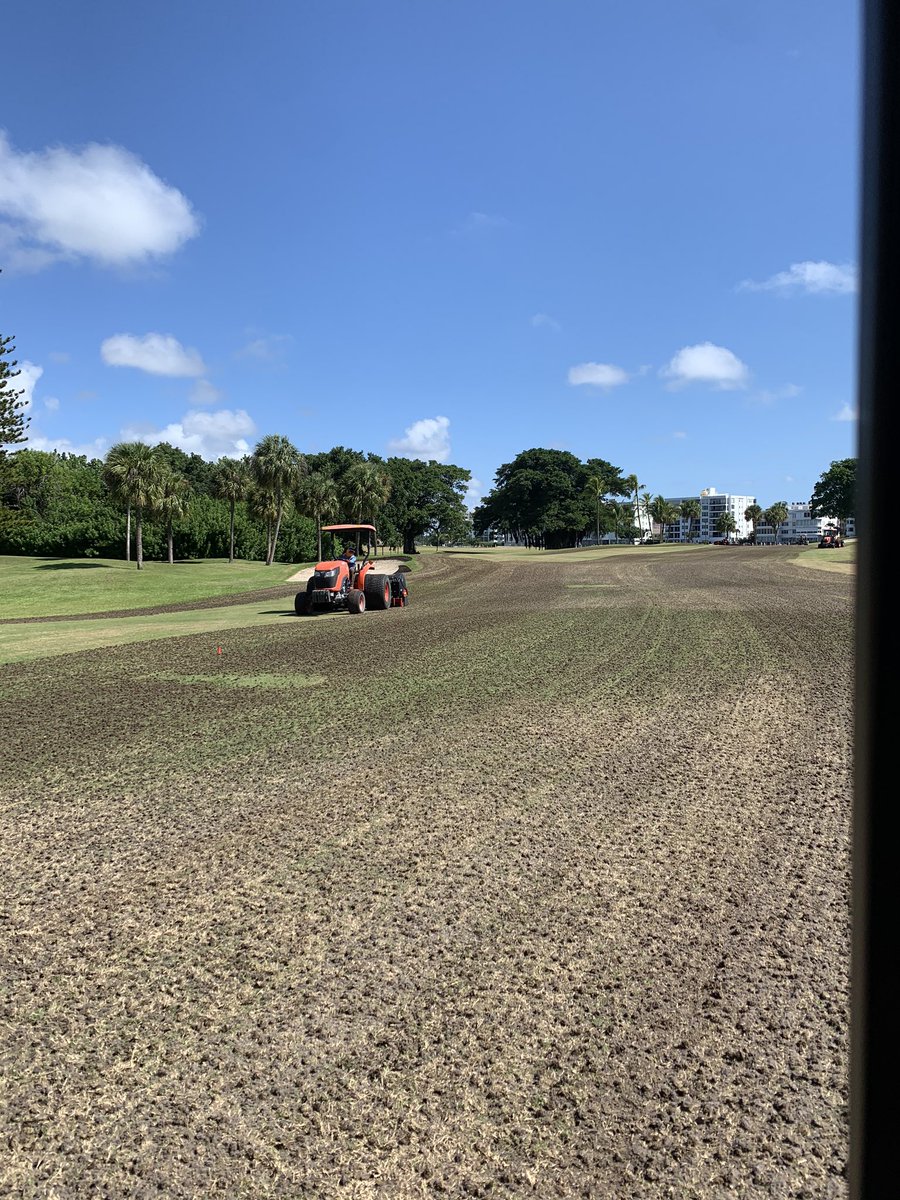 AerationTech's tweet image. 4x1298s 
Back @ Indian Creek whipping out 50 acres of fairways before we get some rain from Isaias
•
•
@TheToroCompany @KubotaUK @StephenShea6 @Turf_TechBjoyce