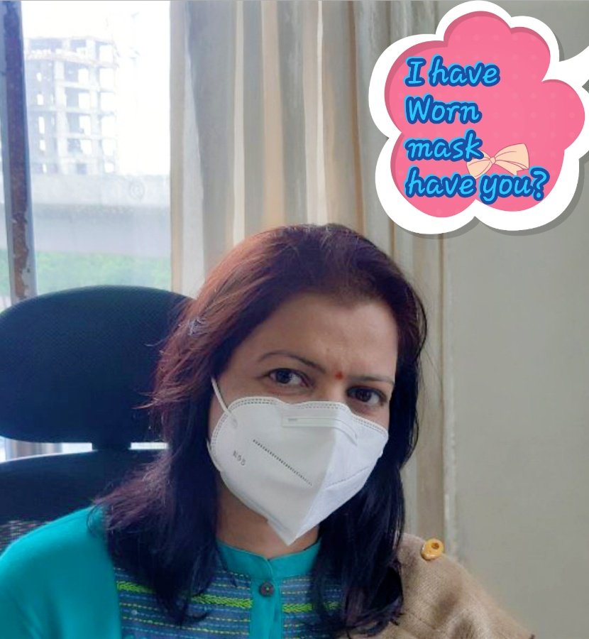 pcmcindiagovin's tweet photo. Jyotsna Shinde, HoD, Primary Education, Pimpri Chinchwad Municipal Corporation appeals to citizens to wear mask.
Take a #Selfie with #mask and support #MaskforSafePCMC movement.
#PCMCFightAgainstCoronaVirus #PCMC #Masks #coronavirus https://t.co/jzu1l4GsBJ