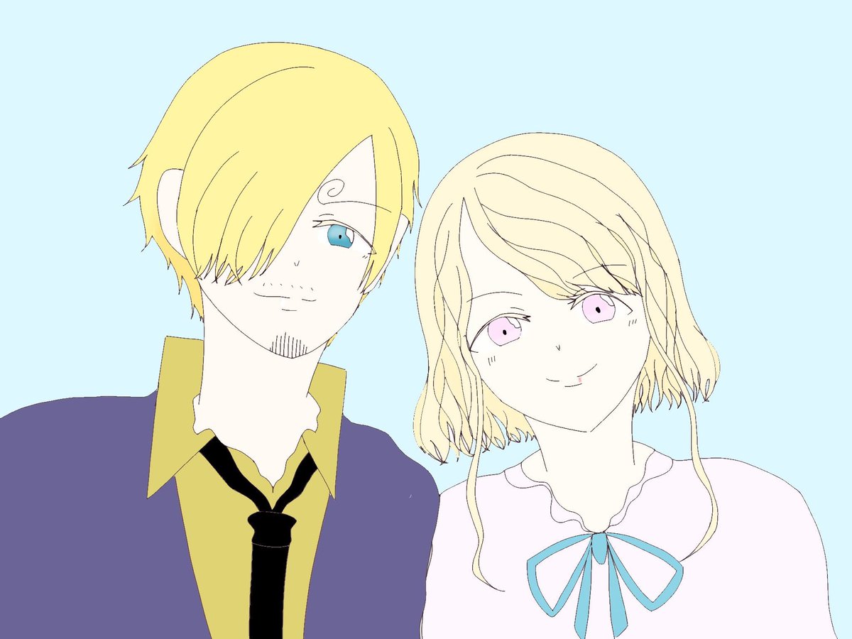 移行先フォローしてください みなさん去年の今頃はどんな絵描いてましたか サンジとサンジと夢主