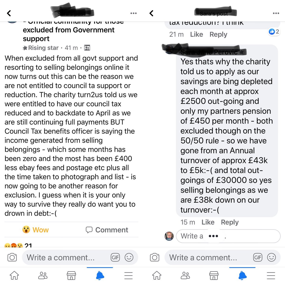 <a href="/TonyRobinsonOBE/">Tony Robinson OBE</a> It so is! 60% of #ExcludedUK said they couldn’t even access this meagre benefit! Then yesterday evening from our page this made me livid!
<a href="/ExcludedUK/">ExcludedUK Official</a>
<a href="/RishiSunak/">Rishi Sunak</a> 
<a href="/BorisJohnson/">Boris Johnson</a> 
<a href="/philippachilds/">Philippa Childs</a>
<a href="/SteveBarclay/">Steve Barclay</a>
<a href="/DavidDavisMP/">David Davis MP</a>
@timpravda 
<a href="/thatginamiller/">Gina Miller</a>
<a href="/scullyp/">Paul Scully</a>
discrimination😡