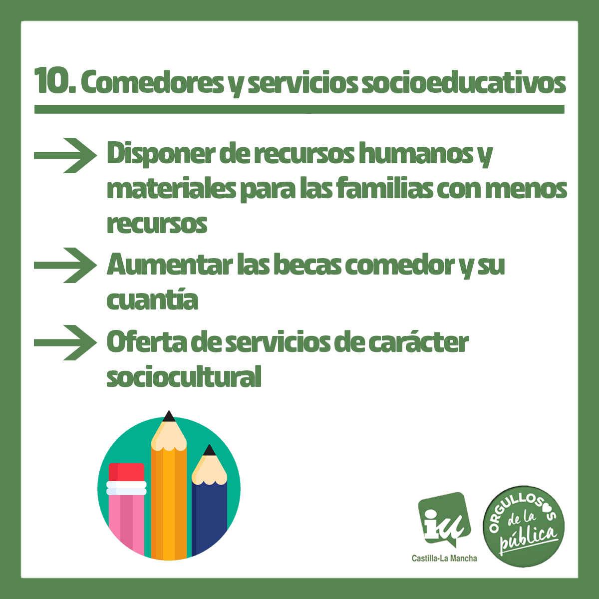 iuclm's tweet photo. 1⃣0⃣ La Consejería de Educación dispondrá los recursos humanos y materiales necesarios para ayudar a las familias y alumnado más necesitado y afectado por la crisis socioeconómica derivada de la pandemia.

#CursoEscolarCLM https://t.co/i29rZQ8Oqy