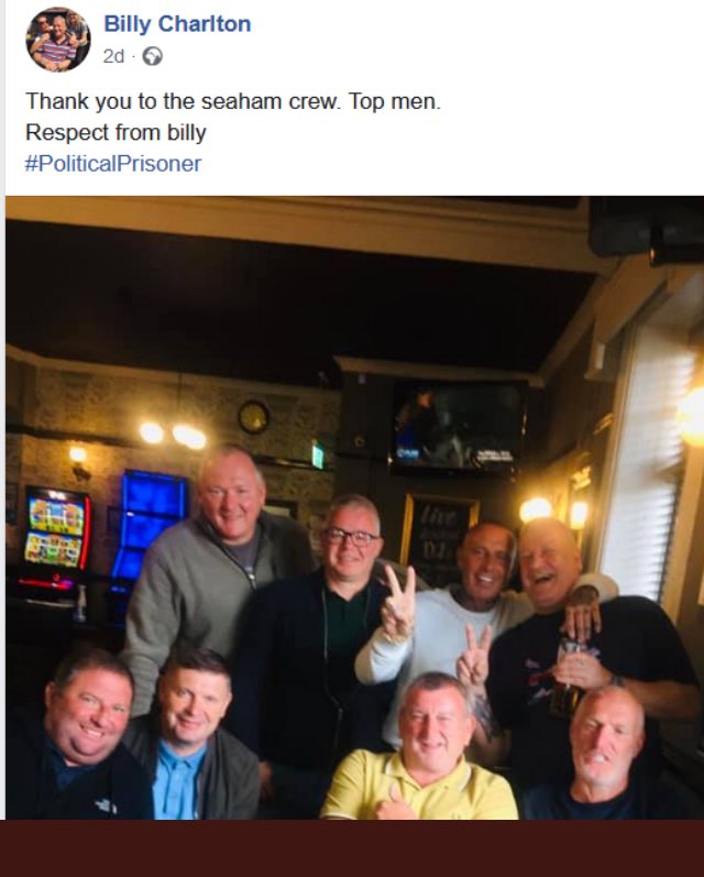 But we can be sure his fellow fasc...sorry, PATRIOTS, will be disgusted, & sever all ties with him, right?Wrong.They’re standing by their man, who is claiming to be a political prisoner.