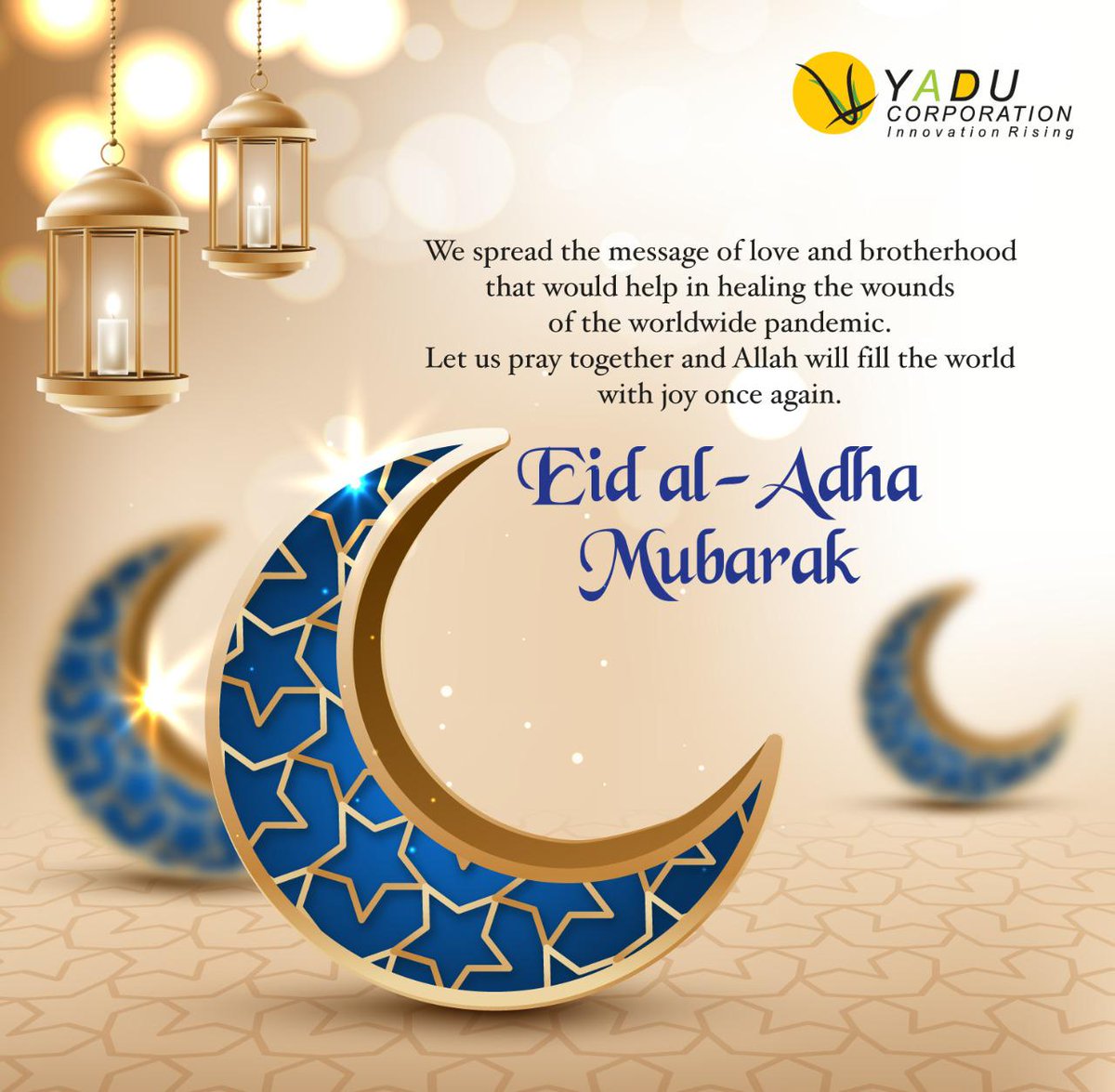 YaduCorporation's tweet photo. #citybazaarhub #citybazaar #wishingyouall #happyeidaladha #messageofsympathy #happywishestoall #happyeid #eidmubarak2020 #loveandwishes #faithinallah #religionofpeace #tastyfood #beautifuloutfits #gettogether #celebration https://t.co/ZDkGq4UsLm