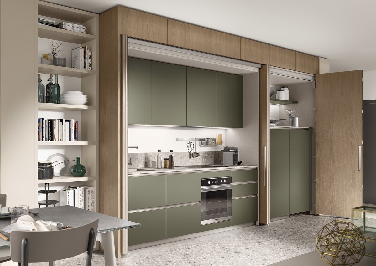 scavolini's tweet photo. Una cucina che compare al momento giusto e scompare quando non necessaria...geniale, non trovi?!
A kitchen that appears at just the right moment and disappears when no longer necessary...brilliant, isn't it?!
#BoxLife #RainlightStudio @YorgoLykouria https://t.co/DPawBDlxWK