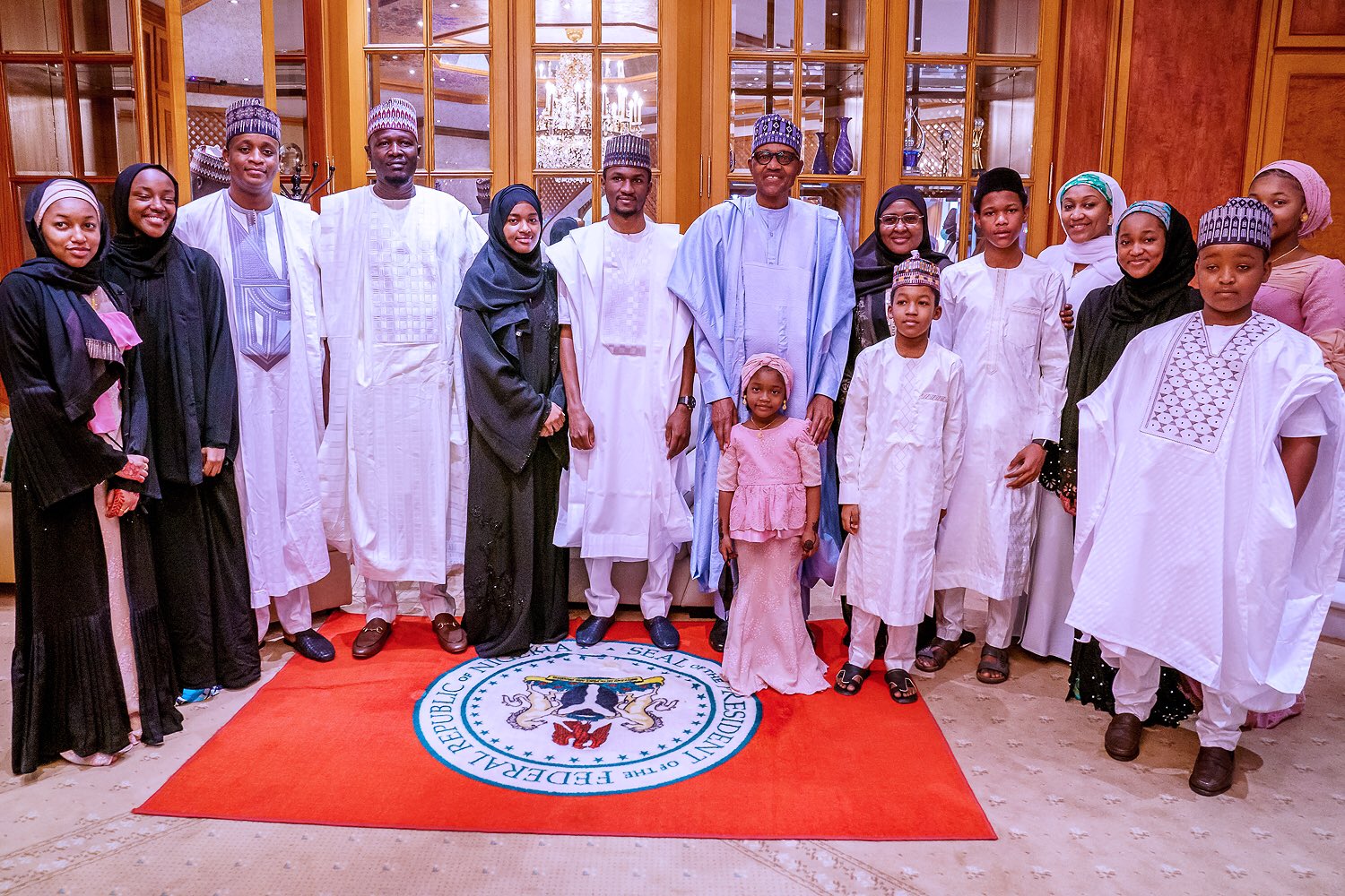 Photos: President Buhari observes Eid El-Kabir with family