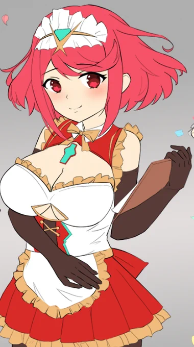 ラフ、メイドのヒカリとホムラ、進行中～ 
