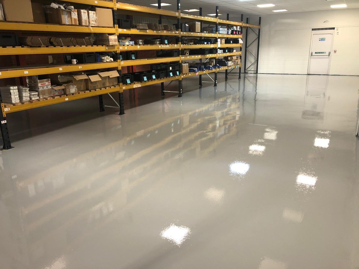 britanniafloor's tweet photo. It’s all in the dust free preparation! Another epoxy resin floor completed by the Britannia team for a repeat client who is amazed at the transformation of their stores area. #epoxyresin #epoxyflooring #factoryfloors https://t.co/dPMbr6yHxt