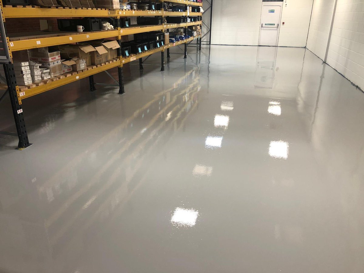 britanniafloor's tweet photo. It’s all in the dust free preparation! Another epoxy resin floor completed by the Britannia team for a repeat client who is amazed at the transformation of their stores area. #epoxyresin #epoxyflooring #factoryfloors https://t.co/dPMbr6yHxt