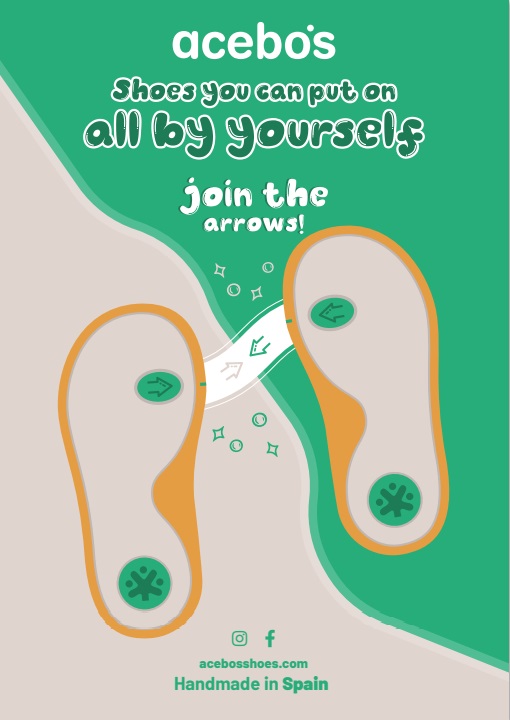 acebosshoes's tweet photo. EXCLU! Discover our new concept! 💡
Sooooo convenient! Your kids will be able to put their shoes on all by themselves! 💪

It's easy, join the arrows! 👍 ▶️◀️ https://t.co/YQiFBTAlHC