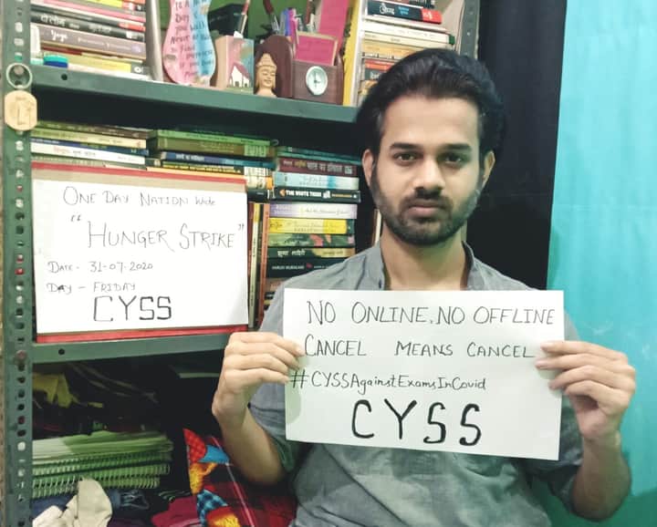 AsifAliCYSS's tweet photo. "No Online, No offline"
cancel means cancel
@DmsumitKumar
@cyssbihar
#CYSSAgainstExamsInCovid
#NoExamsInCovid
#RejectUGCGuidelines https://t.co/uwOHUm1FwE