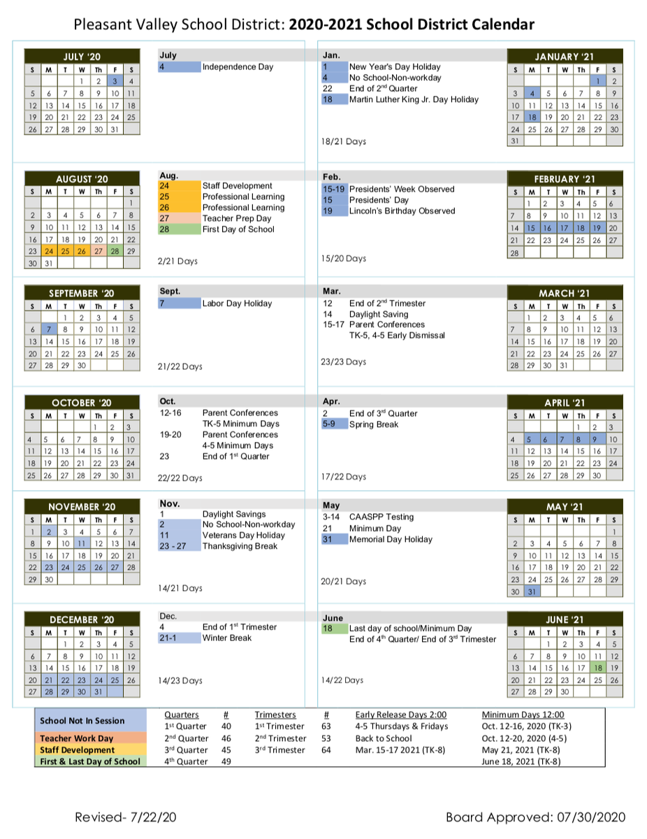 PVSDCamarillo's tweet photo. The revised PVSD 2020-2021 School District Calendar has been approved by the Board. The new start date for the school year will be Friday, August 28: https://t.co/gCxABEjNz1
#PVSD #PVproud #StandWithPVSD #Camarillo https://t.co/4jEdpHFNfn
