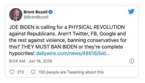 It was interesting to watch as right-wing outlets picked it up , even though it was false, and just ran with it, screaming about "bias" because other outlets weren't yet running stories blaring the lie.