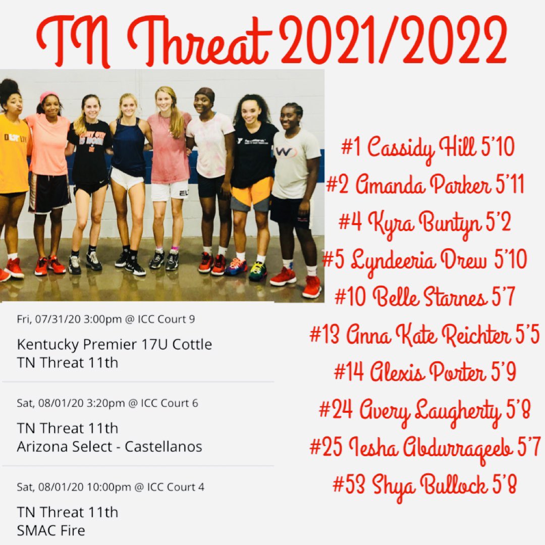 threat_tn's tweet photo. Coaches check us out this weekend in the @Ohio_Basketball National Championship tournament in Indianapolis! This team has a lot of talent and heart❤️ https://t.co/4MP58QlWVo