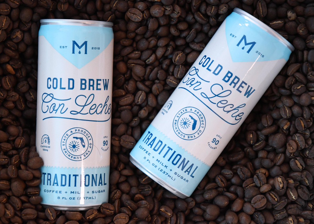 Cold Brew Con Leche ✨ Named after the favorite beverage of our first account, our Cold Brew Con Leche is formulated with our Traditional Cold Brew, reduced fat milk and a hint of real cane sugar. Refreshing, easy drinking and fully caffeinated. We keep it real so you can too