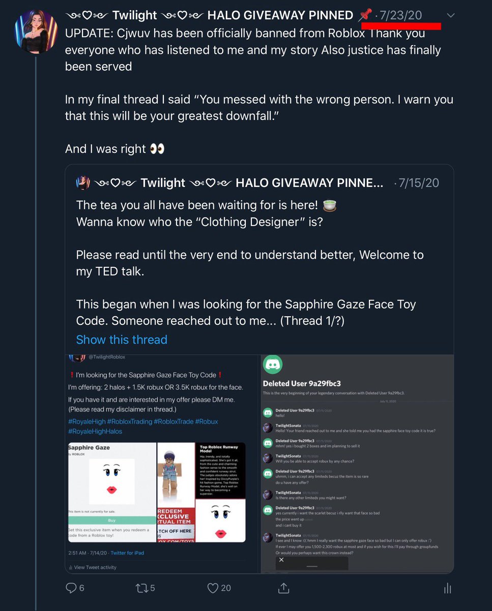 Twilight Sonata On Twitter It Has Come To My Attention That Cjwuv Framed Me For Something That Is Not True Let Me Begin From Where It All Began Welcome To My Ted - robloxs tweet these items are rare nine years ago