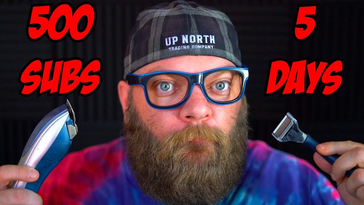 ProfBeard's tweet image. I WILL SHAVE MY BEARD FOR 500 SUBSCRIBERS IN 5 DAYS! | Subscriber challenge
youtu.be/G7DY4CNOpEk
#SubscribeNow #SubscriberChallenge #ShaveMyBeard #500subs #youtube #gaming #videogames #letsgo #beard