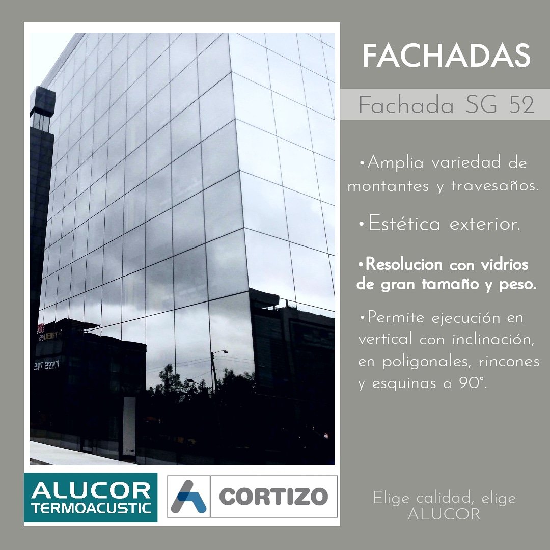 Alucor_Co's tweet photo. 🛠️ Fachadas de lujo 🛠️
Con la SG 52 tendrás una gama de 15 perfiles de montantes diferentes con profundidad mínima de 16mm y hasta 250mm. Esto no sólo va a representar seguridad sino adaptabilidad al diseño arquitectónico que tanto deseas🙌🏻
#CorVision #Aluminio #Fachadas https://t.co/Rbw8loAnfC