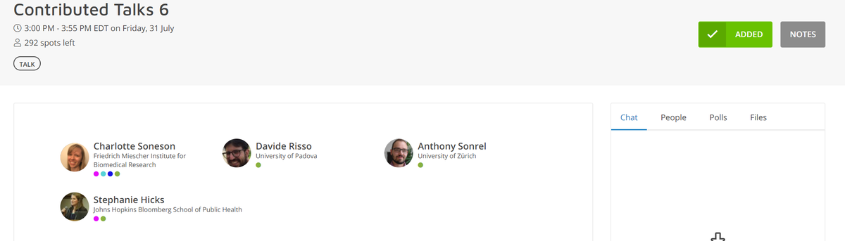 Bioconductor's tweet photo. Our last contributed talks are by Charlotte Soneson @CSoneson Davide Risso @drisso1893 Anthony Sonrel @AnthonySonrel Stephanie Hicks @stephaniehicks
Batch, #scRNAseq, #pipeComp, bench pressing 🏋️♀️🏽🏋️♂️🏽
Includes 2 Technical Advisory Board members 💯
#BioC2020 #rstats #diversity https://t.co/0wOHIXeago