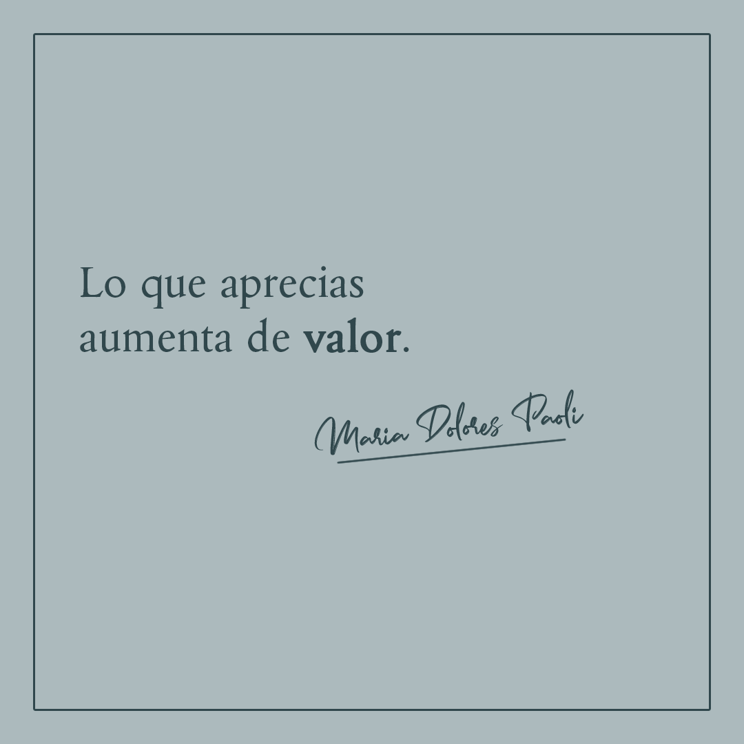 Hay cosas que tienen un gran valor porque poseen un nexo con alguien especial, porque traen recuerdos de momentos especiales o porque estuvieron presentes en
momentos trascendentales de nuestras vidas.

Su valor lo define la importancia
que tiene para nosotros.