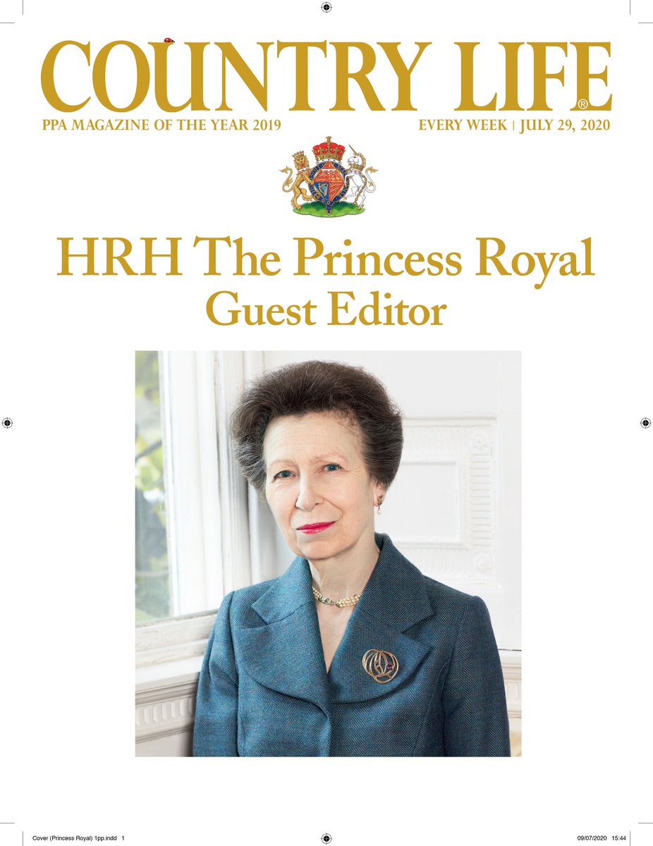 Exhibit 9A:  #EditorGateReloaded As Princess Anne guest edits Country Life this week (and why not?), remember the criticism raised about Meghan's issue of Vogue. Contrast the lack of criticism applied to Anne, Kate, and Charles.