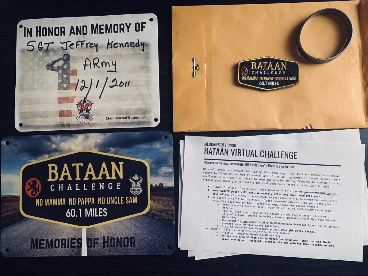 beardedphotog24's tweet photo. Received my kit ! Now it’s time to start rucking these 60.1 miles! @MOH_Remembers @GORUCK
#EveryDayIsMemorialDay
#BataanVirtualChallenge #goruck #rucking #veteran #bataandeathmarch https://t.co/99Kv3Eaz6N