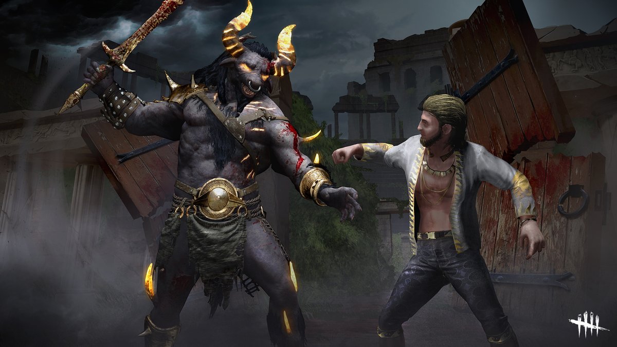 Dead By Daylight These New Forms Emerged From The Labyrinthian Fog Forged In The Most Primordial Of The Elements Pain Become Legends With The Minotaur Set For The Oni