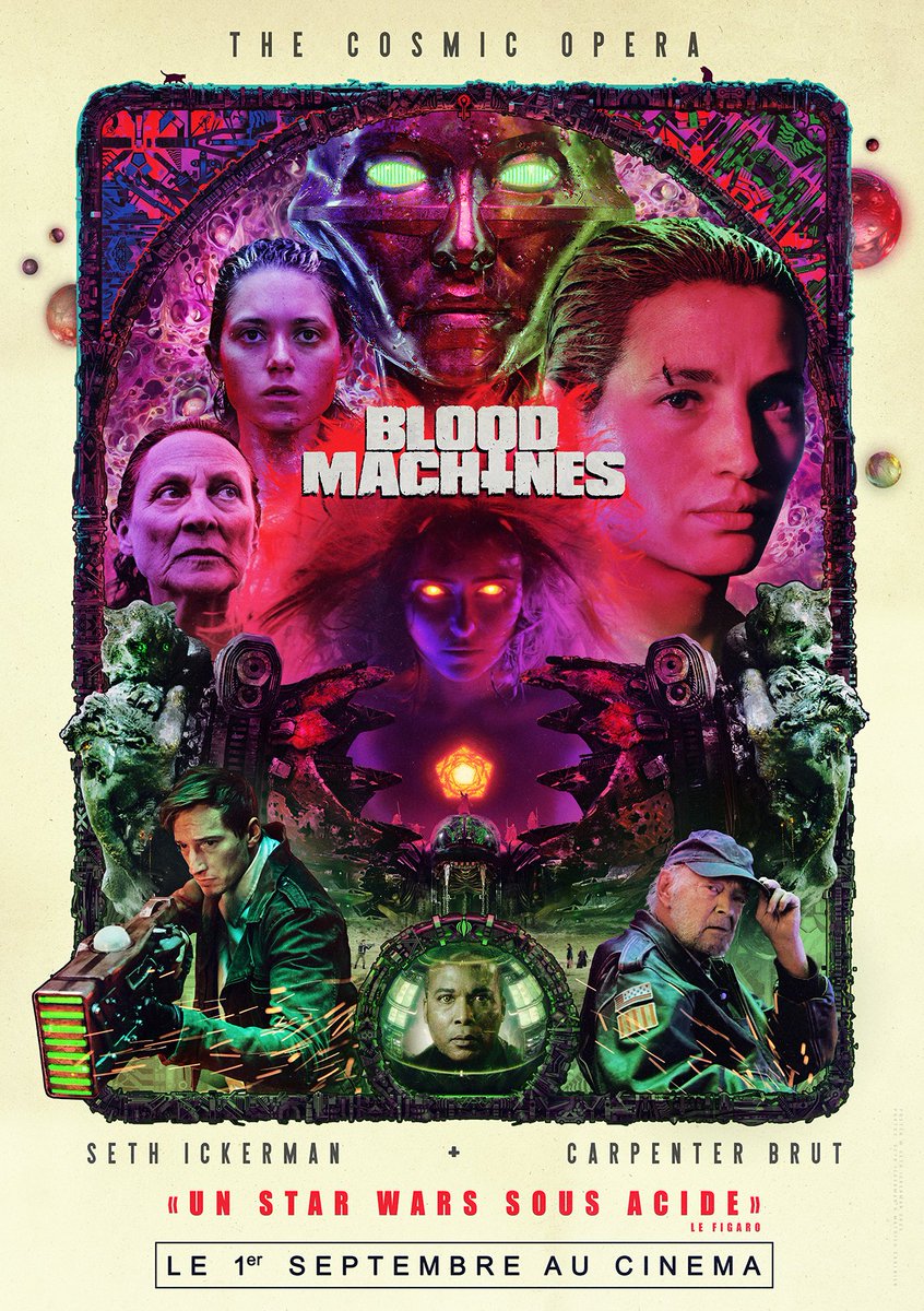 bloodmachines's tweet photo. #BLOODMACHINES sortira au cinéma en France du 1er au 4 septembre : le "Cosmic Opera" accompagné d’un Making-Of exclusif. Plus d’informations prochainement avec @CGR_Events @SethIckerman @carpenter_brut https://t.co/JtSGm6iicq