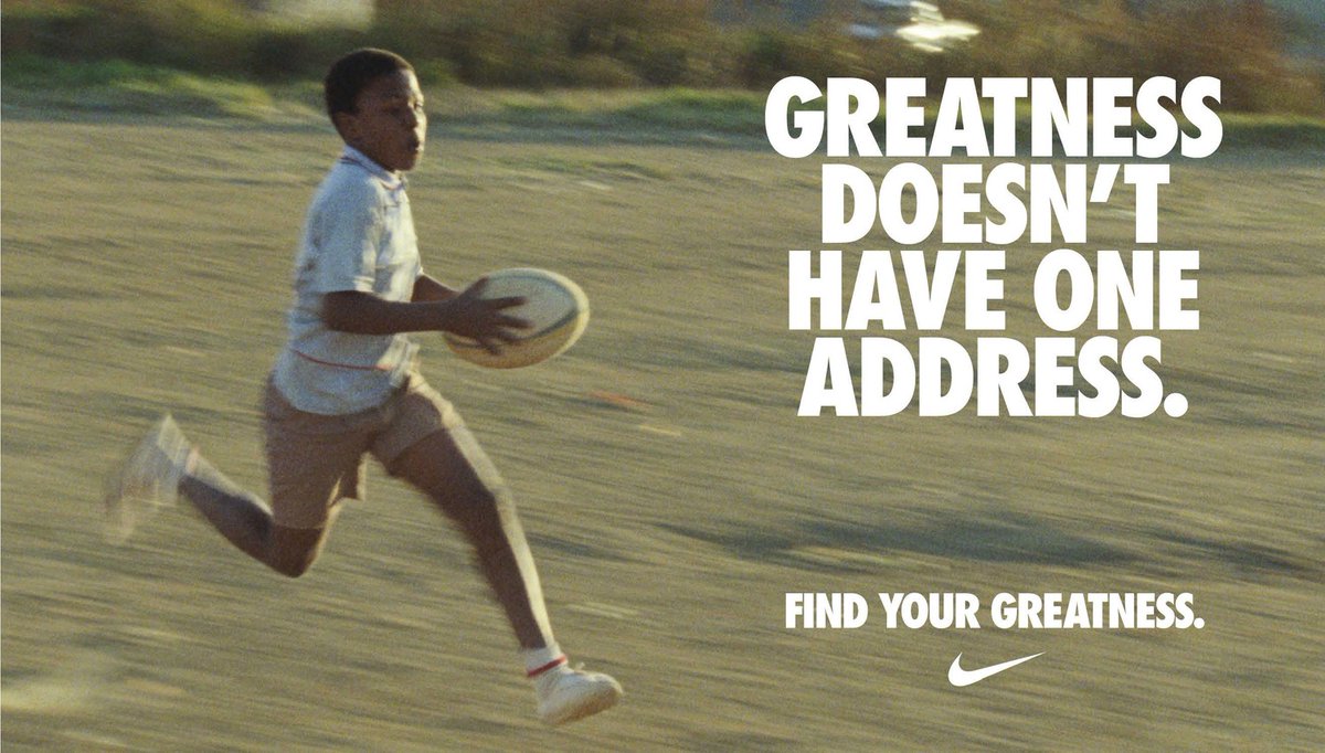 And the more recent Find Your Greatness campaign.