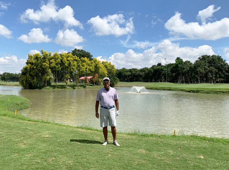 #golfdiary At the Karnataka Golf Association (KGA) today, with Bani,Varun and Lenka.