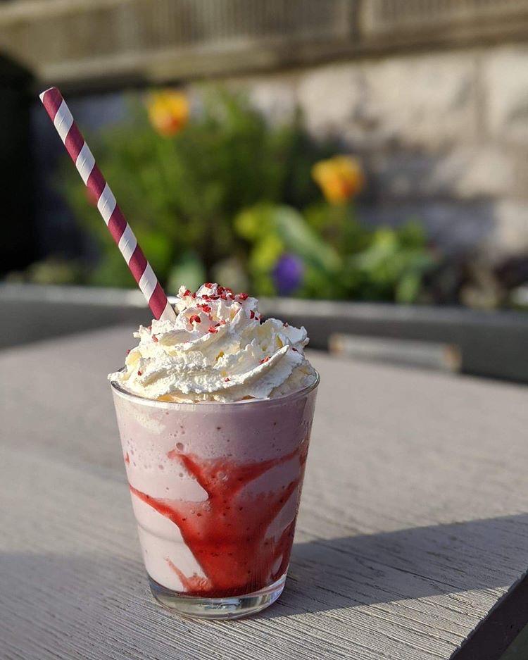Nothing tastes sweeter on a Saturday than a Strawberry Frostino