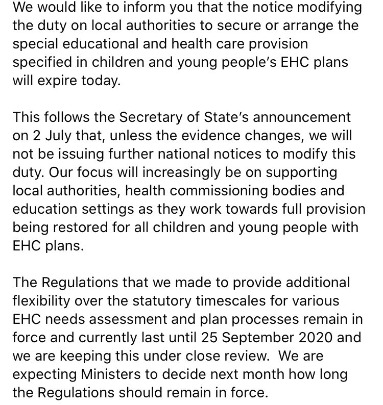 sos_sen's tweet image. News release from the Department for Education:
#SEND #EHCP @SendCrisis @SEND_Essentials