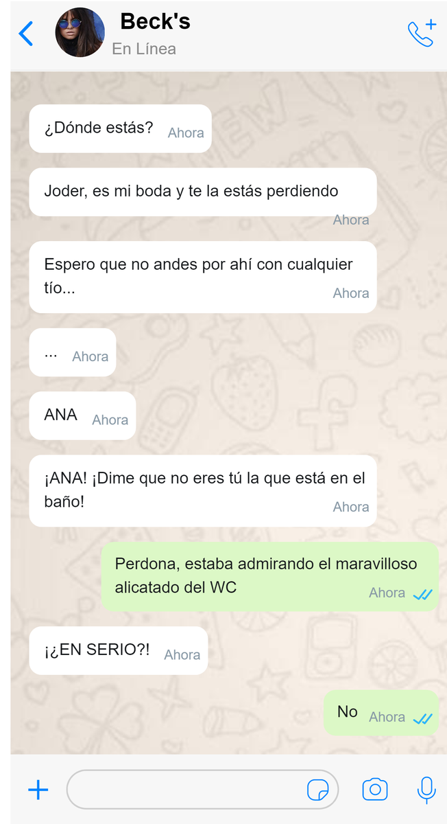 PhoebeRomantica's tweet photo. No podemos hablar de ello 🙊 Pero acabamos de recibir una captura de Whattsapp que... 

BUF, CHICAS. Menuda se ha montado...  

¿Nuestro nuevo proyecto es algo que todas llevábamos años esperando! https://t.co/IXf0pr8Hmv