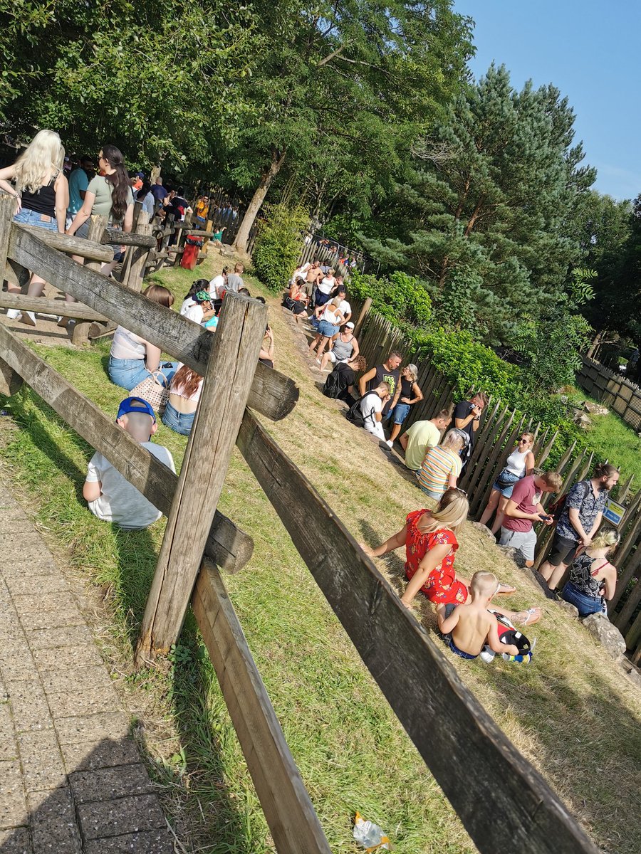 Absolute joke <a href="/altontowers/">Alton Towers Resort</a> saying there's reduced capacity, saying you're adhering to social distancing.... White arrow markers on the floor but no enforcement or management of it... Leaving your young staff to deal with disgruntled public... Horrible experience here.