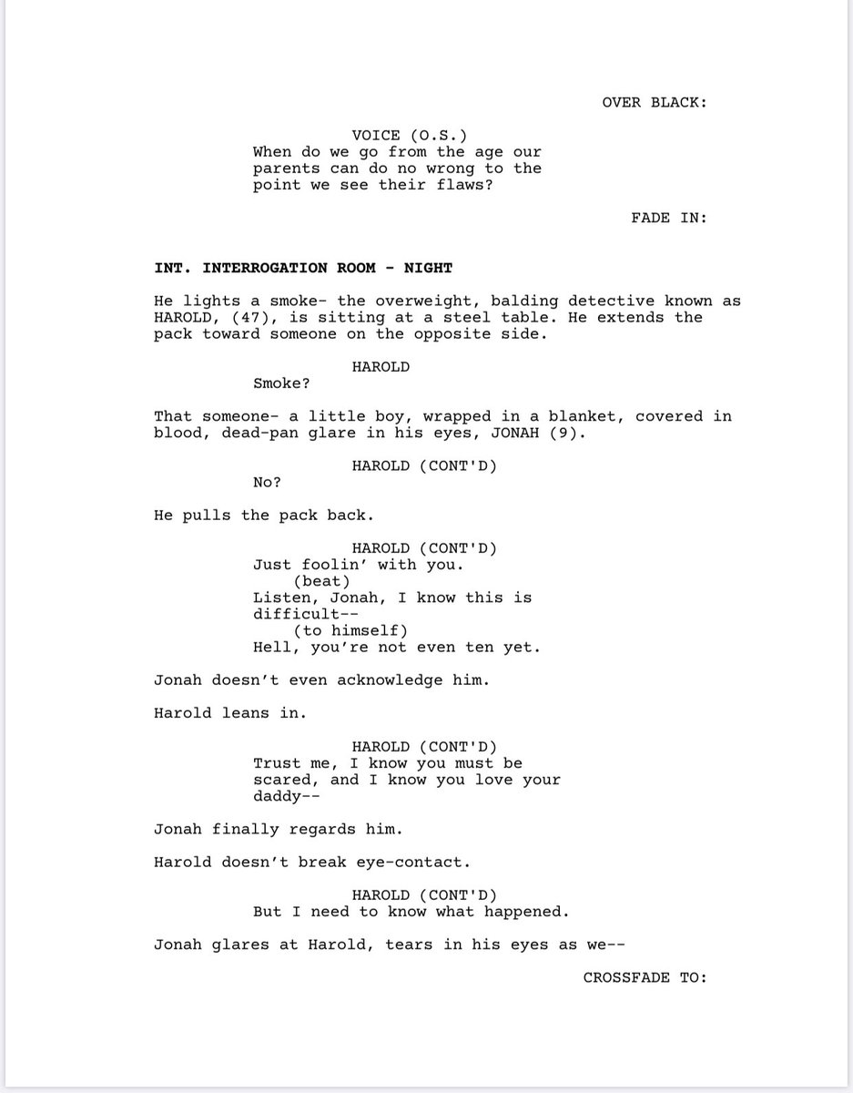 Indy_Filmmaker's tweet photo. #FirstPageChallenge from my WIP short film The Basement. https://t.co/TR3nnKuzJB