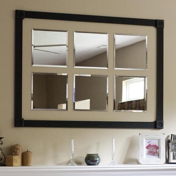 KarensFrames's tweet photo. For a unique idea for over the fireplace, attach beveled mirror squares to your wall and finish off the look with a custom black picture frame. https://t.co/TjTevS8JPQ #homedecorideas #design #DIY #overthefireplace #homeinterior https://t.co/Y9bEUJ7UD2