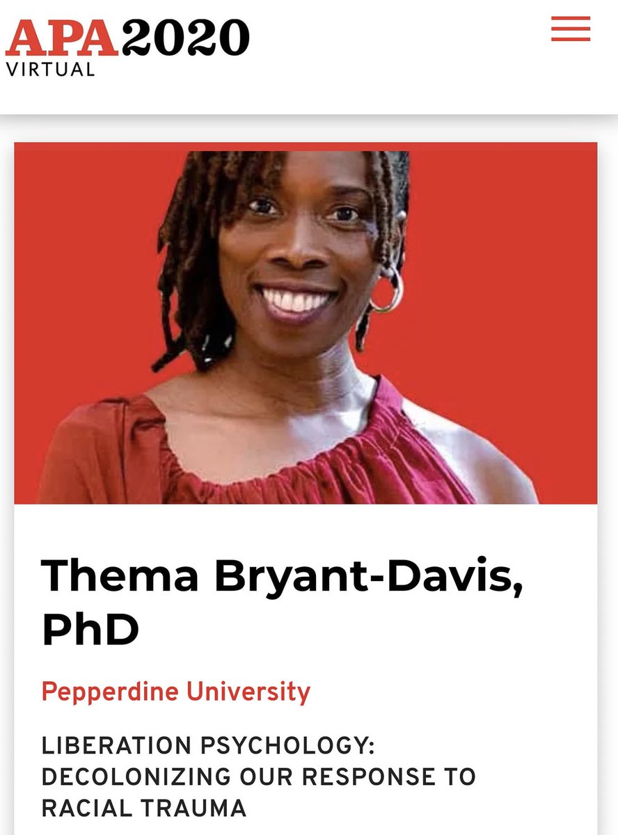 Looking forward to giving an invited address next Saturday @apa. Mental health professionals must be equipped to respond to the psychological consequences of racial trauma. <a href="/APA/">American Psychological Association</a>convention Register at convention.apa.org