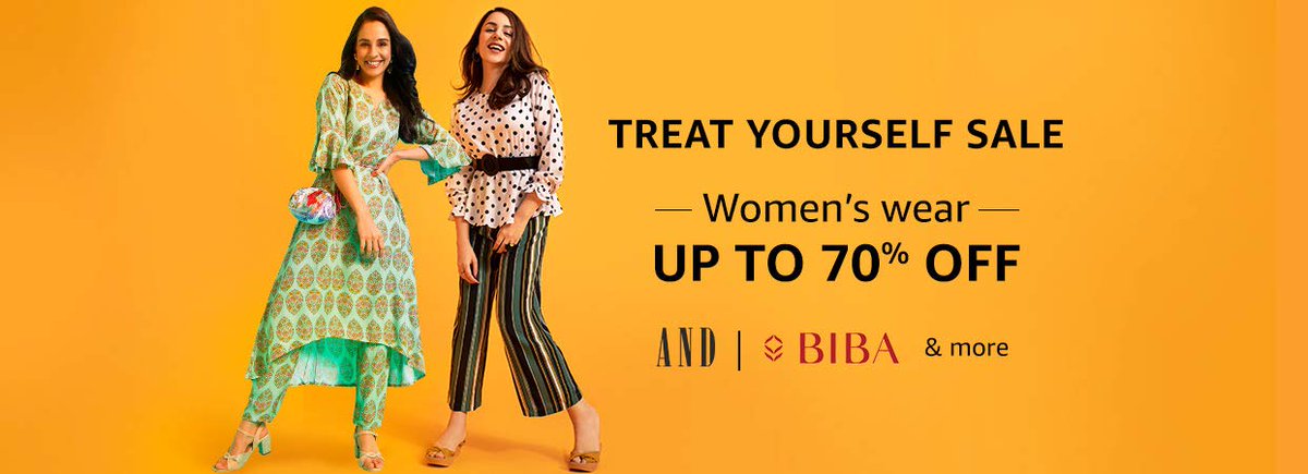 mytokri's tweet photo. Treat Yourself Sale Women's Branded (And, Biba, &amp; More)wear up to 70% Off. Shop Now: https://t.co/QG2RVEBIIt

#affiliatemarketing #onlinemarketing #internetmarketing #affiliate #shopping #flipkartshopping #mytokri #amazonshopping https://t.co/vyLcTGqNTQ
