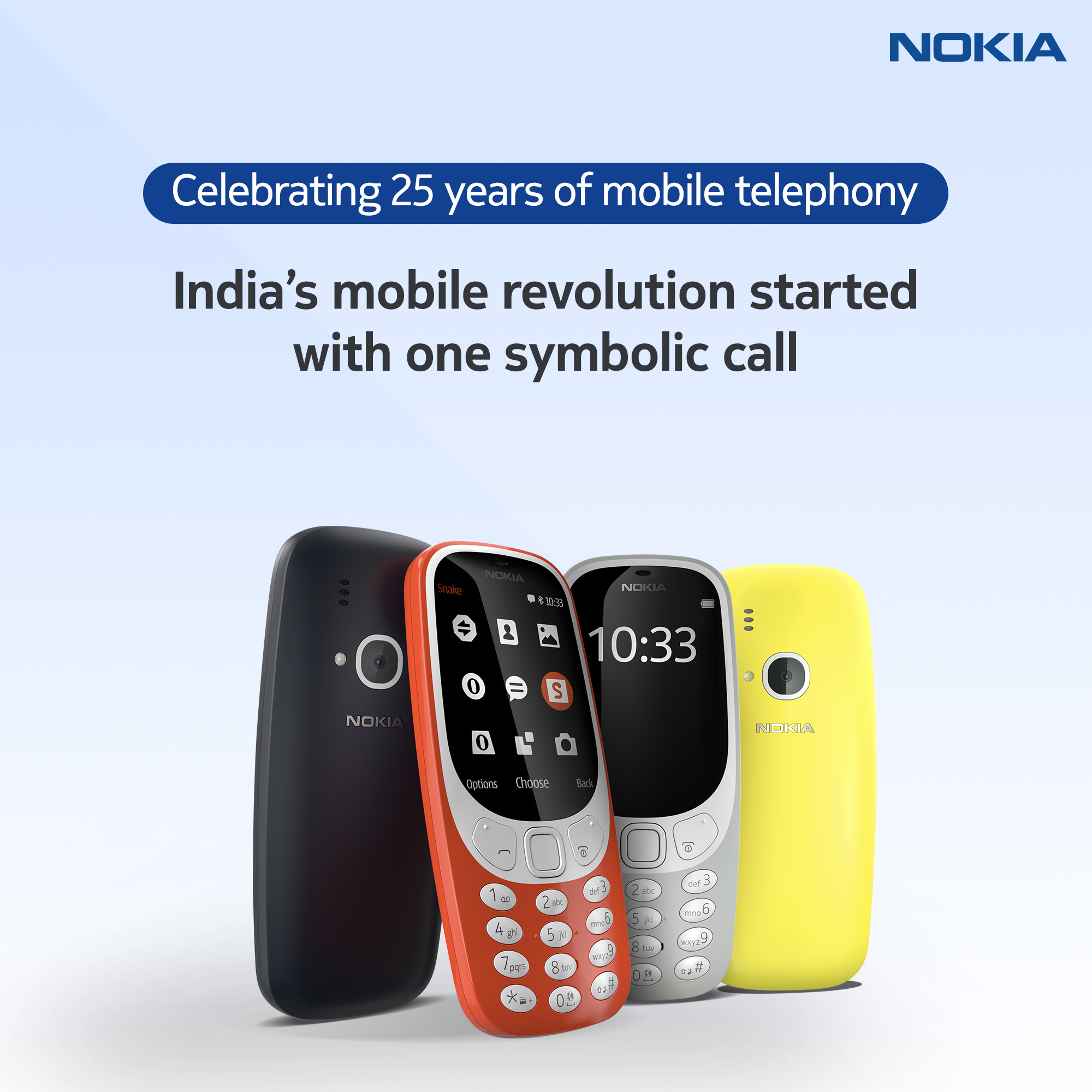 Nokia Mobile 25 years first mobile phone in india