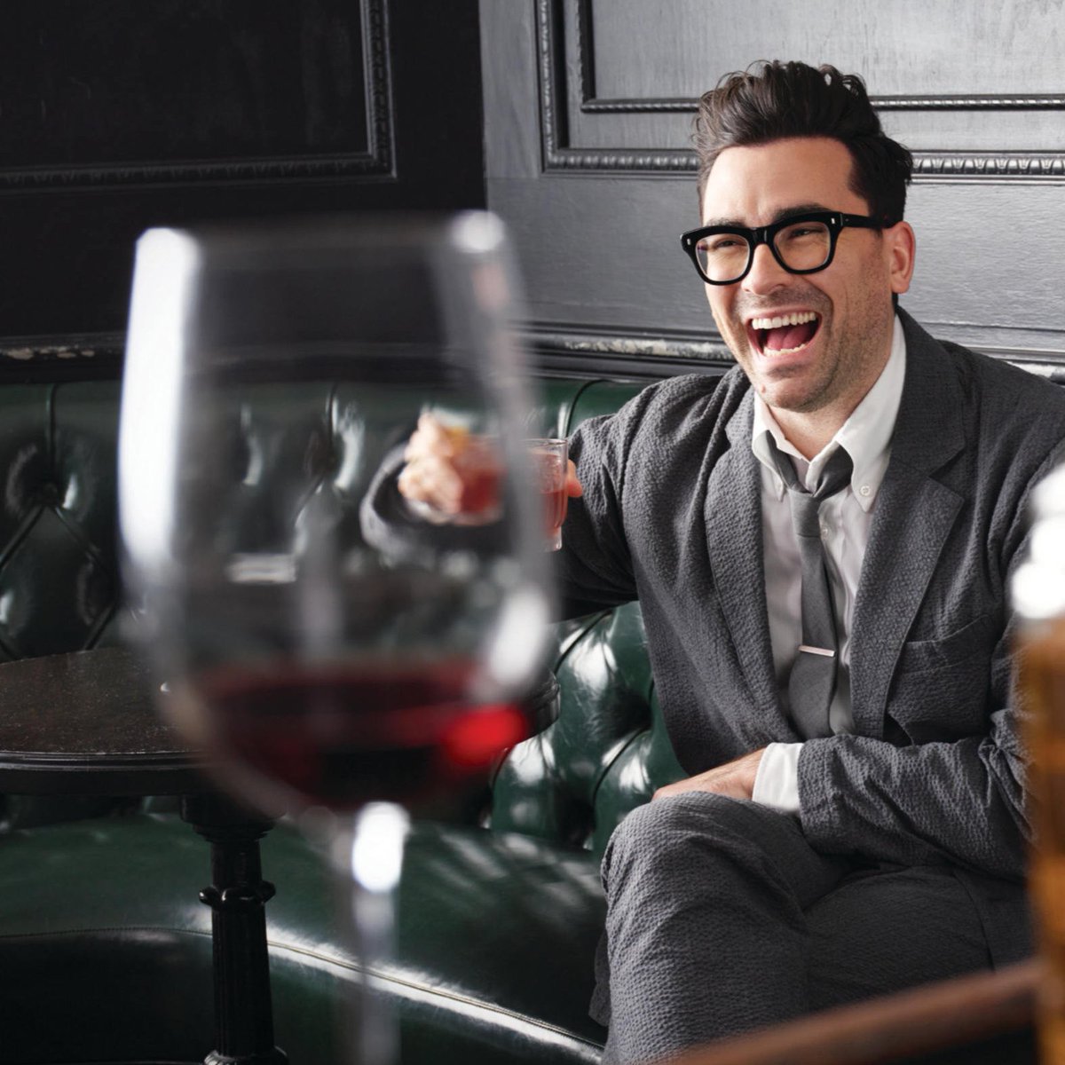 Dan Levy, but each time his smile gets a little bigger