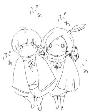 asahi_ai's tweet photo. 絵チャで描いたskyイラスト！
1枚目はおっさんの星の子
2枚目は自分の星の子
3枚目はおっさんとちょめぴーの星の子 https://t.co/ItY1kUKHiO