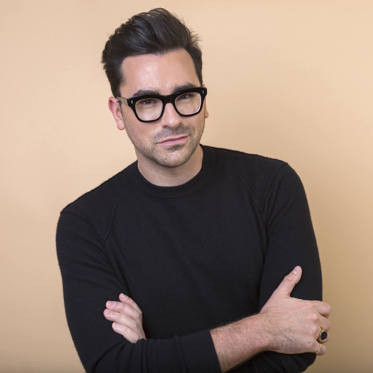 Dan Levy, but each time his smile gets a little bigger