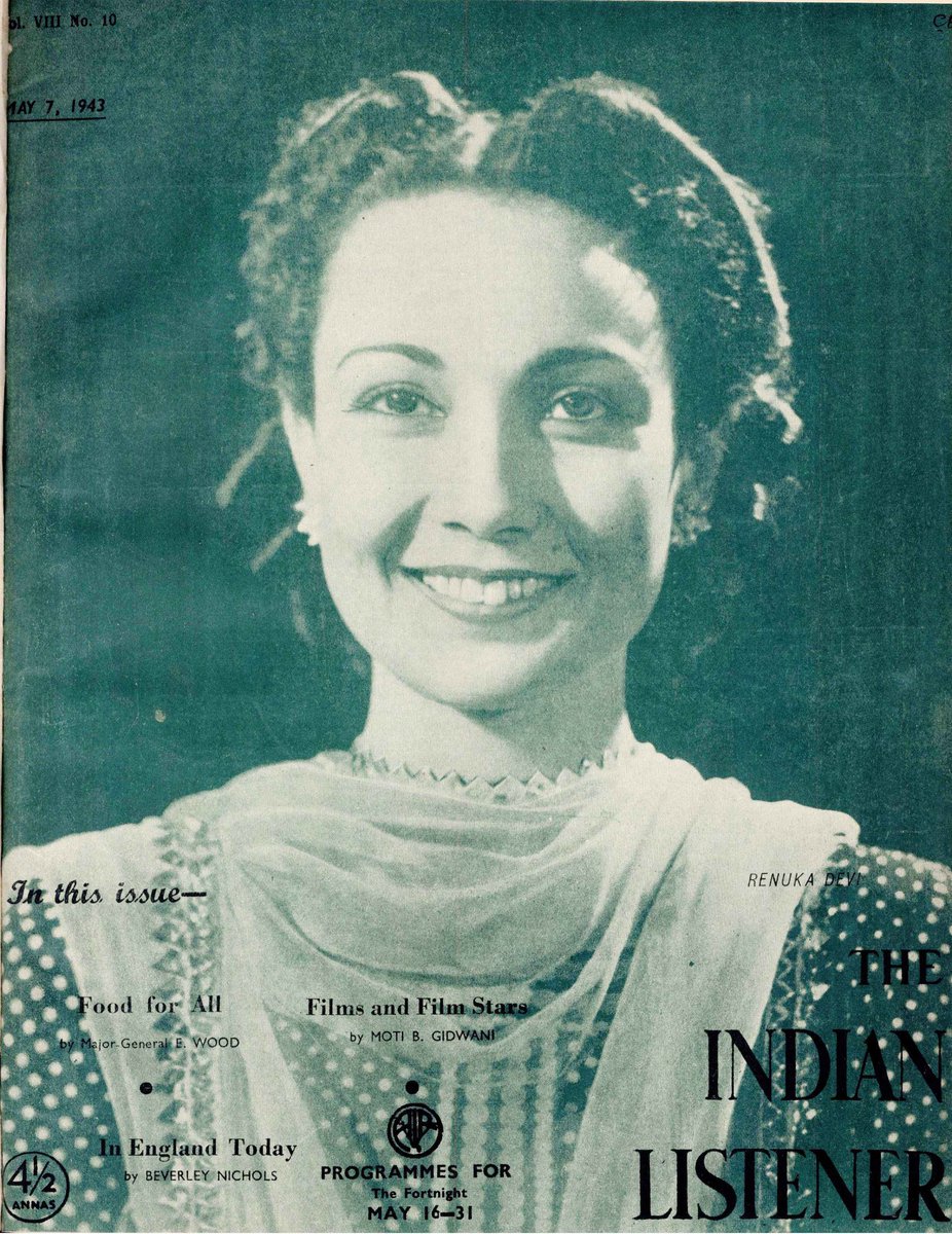 3. Begum Khurshid Mirza (Renuka Devi) 1943. Star of the screen in pre-partition Bombay, outstanding character actress in the first 3 decades of Pakistan Television, author of the remarkable autobiography "A Woman Of Substance".