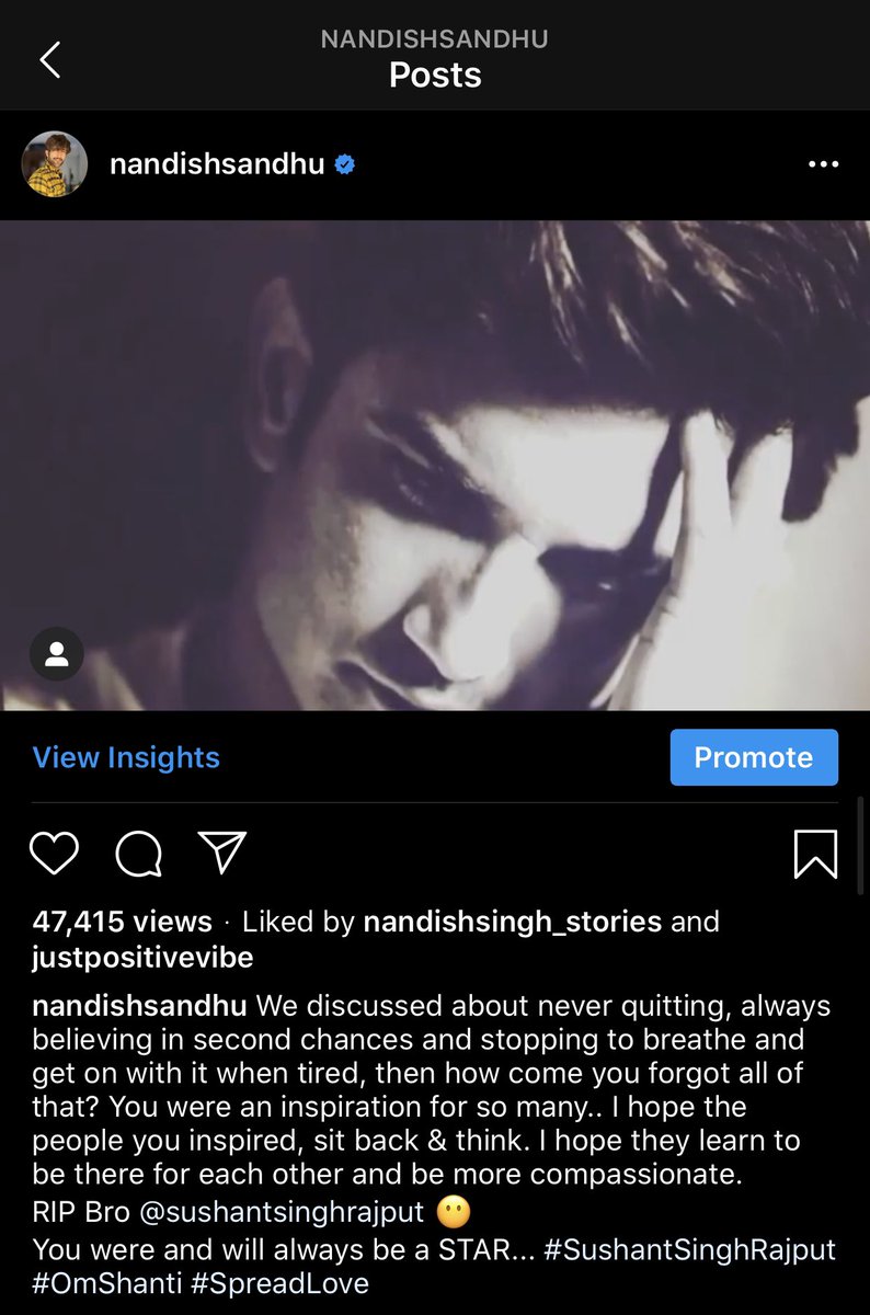 nandishsandhu's tweet photo. My 14th June post on Insta insinuated that Sushant’s death was a suicide in that moment of weakness, based on what was shown on news channels. I take my words back. 🙏🏻
There is definitely more to it and the truth must come out. #SushantSingRajput 
 #SushantSinghRajputDeathCase https://t.co/9ycEnAI8YU