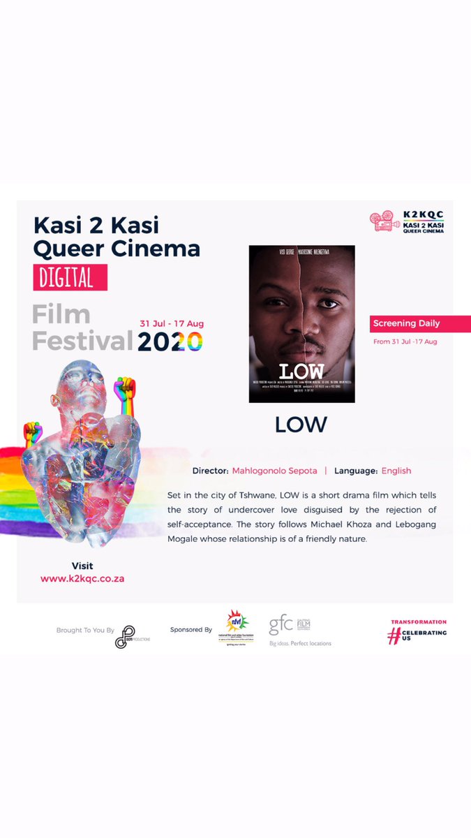 Streaming on k2kqc.co.za Black Beulahs ft <a href="/somizi/">somizi somGAGA</a> explores the gay culture in Soweto dir. by <a href="/Tsimong/">Fanney Tsimong</a>. Have you ever been friendzoned, watch LOW to look back at that missed chance on Love dir. by <a href="/hlogisepota/">Hlogi</a> ft <a href="/LukholoGeorge/">LukholoVusiGeorge</a> both screen until the 17th #k2kqc2020