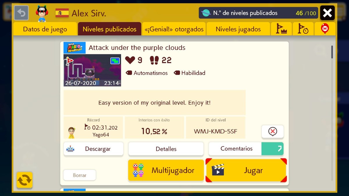 AL83S12's tweet photo. #SuperMarioMaker2 #NintendoSwitch
ID SuperWorld: JLC N5R 7SG https://t.co/X3ng7xiMbp