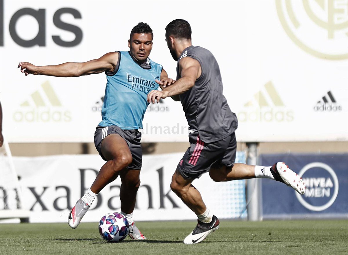 realmadridbr's tweet photo. Já treinamos hoje com as novas camisas de treino. https://t.co/Oywy2bY0u9